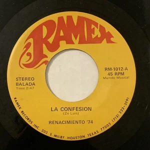 Renacimiento 74 La Confesion Por Embustero Vinyl Single Record Merequetengue Vtg - Picture 1 of 4