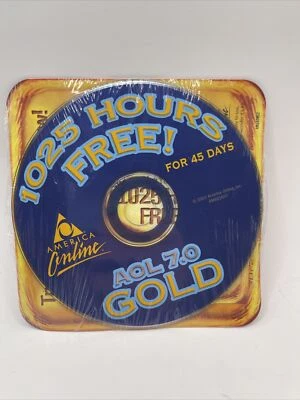 Free AOL Promotional Disc Sealed AOL 7.0 Gold 1025 Hours Free - Image 1 of 2