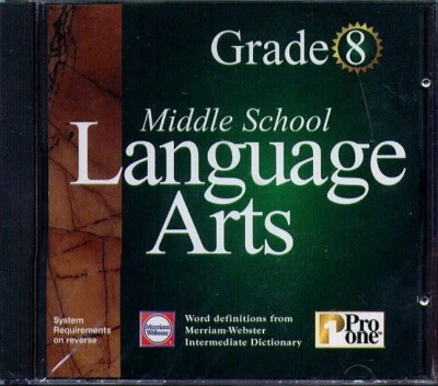 Middle School Language Arts Grade 8 CD-ROM for Windows - NEW in JC - Image 1 of 2