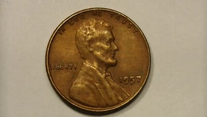 Moneda de un centavo de trigo Bie Lincoln 1957 error coleccionable - Imagen 1 de 13