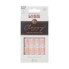 KISS Classy Press On Nails, Simple Enough', Nude, Short Size, Squoval Shape,