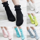 Women Lace Ruffle Ankle Short Socks Girls Lovely Lolita Princess Socks Hosiery