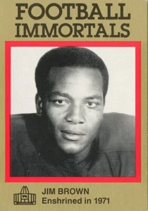 FÚTBOL-INMORTALES Jim Brown MARRÓN Siracusa Salón de la fama - Imagen 1 de 1