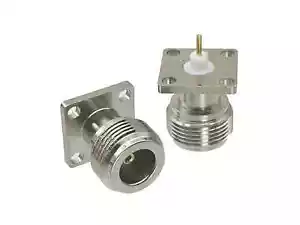 Conector N Jack Hembra 4 Agujeros Brida PTFE Soldadura Taza Panel Montaje Recto 1 pieza - Imagen 1 de 4
