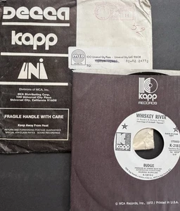 MCA Records, Decca / Kapp / UNI Records Rare Vtg Radio Mailer w, Budgie Promo 45 - Picture 1 of 5