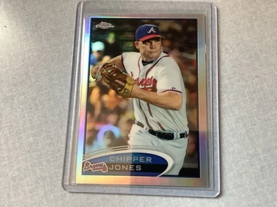 2012 Topps Chrome Chipper Jones Refractor #96 Atlanta Braves - Image 1 of 2