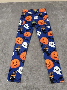 Fantasy & Fable OS Einheitsgröße Leggings Halloween freundlich Hallo Kürbis Geist Katze - Bild 1 von 7