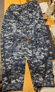 NAVY Working Uniform Foul Weather Trousers (Blueberry's) Sz Medium Rglr DP-1006 - Picture 1 of 6
