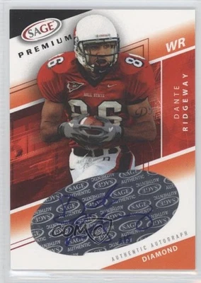 2005 SAGE Premium Action Auto Diamond /5 Dante Ridgeway #A19 Rookie Auto RC - Image 1 of 2