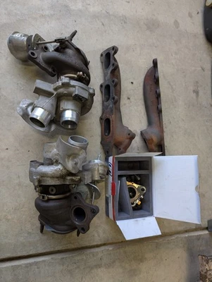 Turbocompressores Turbos (Conjunto L+R) 2013-2018 Ford F150 Expedition Transit 3.5L OEM - Imagem 1 de 4