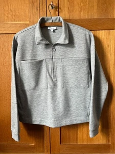 Reiss Etta Grey Sweat Shirt Top Size S NWOT - Picture 1 of 7