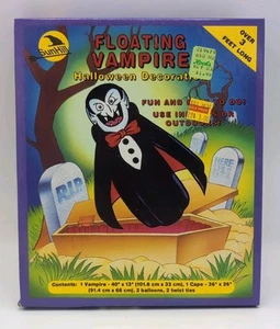 SunHill Vampiro Flotante Decoración Halloween 1991 Nuevo de Lote Antiguo - Imagen 1 de 6