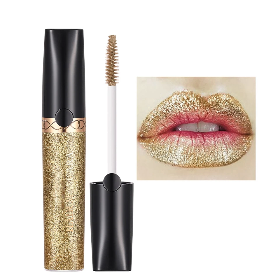 1Pc Women Shimmer Hair Mascara Halloween Cosplay Face Body And Hair Glitter  - Image 1 of 4