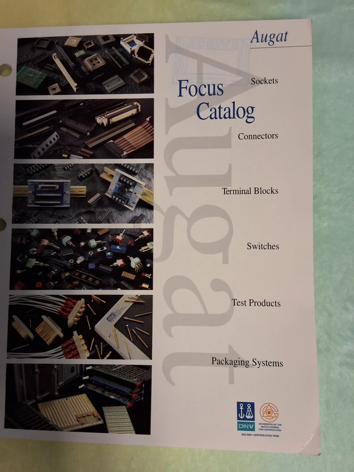 Augat sockets connectors terminal blocks test 1994 Catalogue Catalog bundle lot - Image 1 of 1