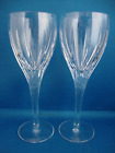 2 X Stuart Crystal Warwick Cut Pattern Wine Glasses - Signed (1)