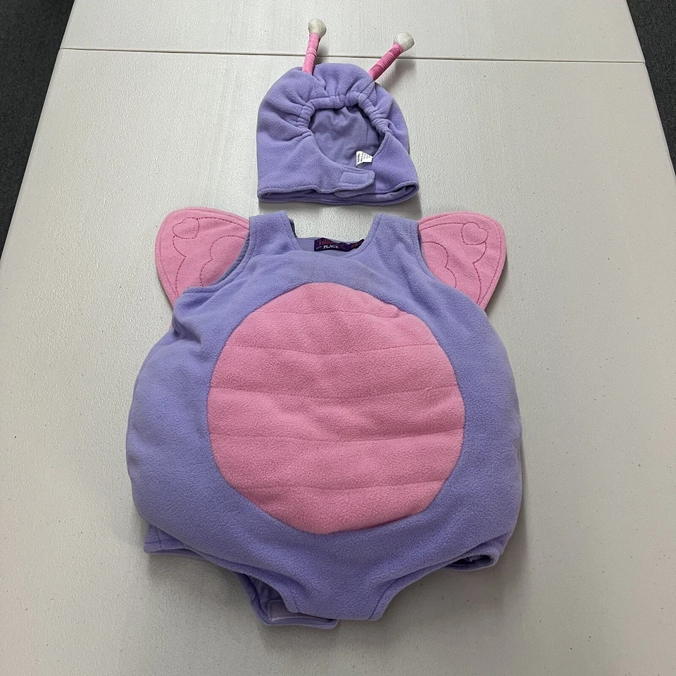 Happy Halloween Place Butterfly Costume Girls 0-6 Mth Purple/Pink Padded - Image 1 of 3