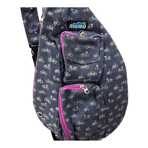 Meru Sports 17" Sling Schultertasche blau Fahrrad Reise Wandern mehrere Taschen - Bild 1 von 6