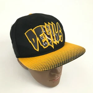 VINTAGE Zephyr Arizona State SUN DEVILS Hat Size S / M Black Yellow Snapback - Picture 1 of 5
