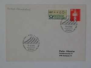Bund, BRD ATM 1 Brief, Beleg verschobene Netzunterdruck SST Kiel 1988 - Picture 1 of 1