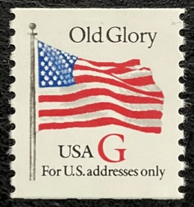 1994 Scott #2891, 32¢, "G" AND OLD GLORY FLAG - Coil Single - Mint NH - - Picture 1 of 1