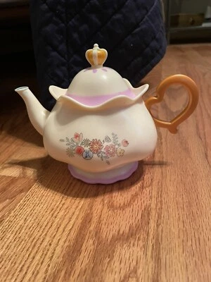 Disney Princess Teapot Toy Pouring & Musical Sounds Play Magical Tea Party Works - Image 1 of 4