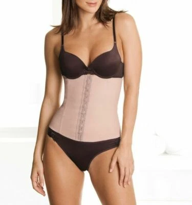 Divafit 修身腰部训练乳胶塑身 Cincher 棕褐色 P-SM 零售 89 美元 — 第 1/4 张图片