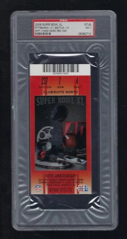 PSA 7 SUPER BOWL XL 2006 PITTSBURGH STEELERS vs SEATTLE SEAHAWKS TICKET STUB Cover