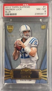 2012 Topps Supreme Blue /96 Andrew Luck #1 PSA 8 Rookie RC UNDER GRADED! - Picture 1 of 1