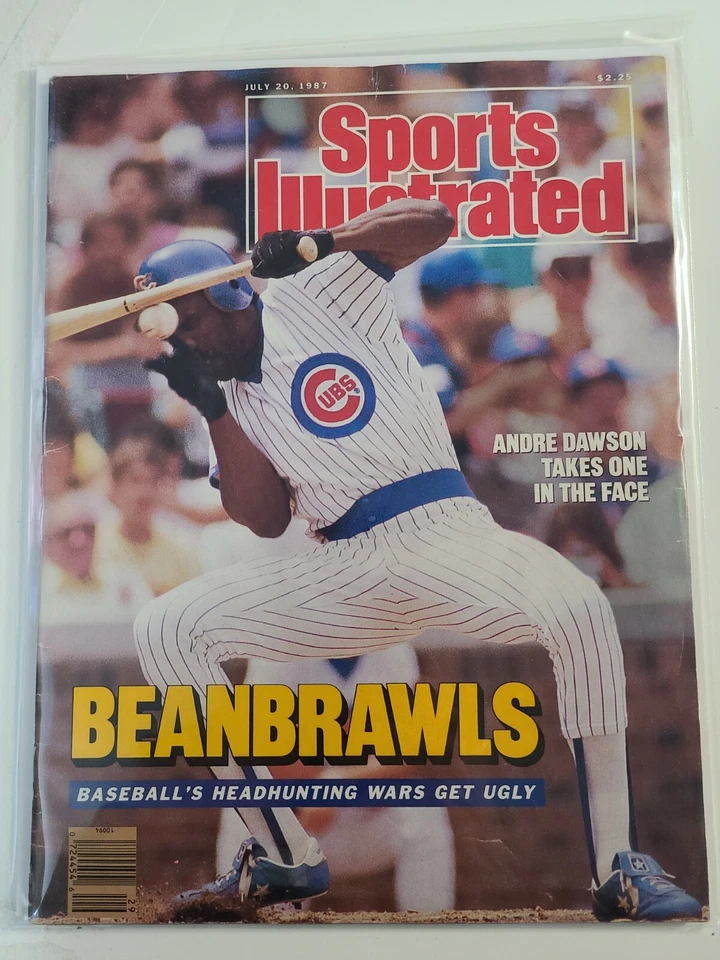 Chicago Cubs Sports Illustrated Andre Dawson No Label 1987 BEANBRAWLS - Image 1 of 1