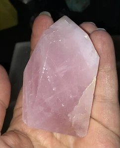 SALE NEW Rose Quartz Polished Freeform Crystal SATURATED COLOR PRETTY Brazil - Picture 1 of 7