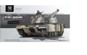M1M2 ABRAMS Henglong Tank - 1:24 Scale - RC Vehicle # 3816-1 OPEN BOX - Picture 1 of 4