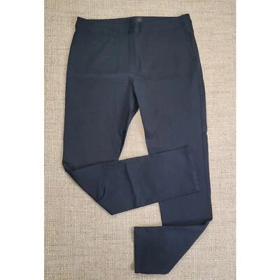 Saks Fifth Avenue 裤子女式 8 码黑色 Chino 卡其色紧身职业办公室 — 第 1/4 张图片