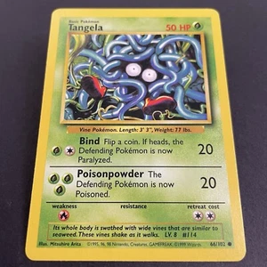 Tangela 66/102 Near Mint Base Set Normal Common Pokemon TCG - Picture 1 of 2