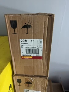 SQUARE D HOM120 HOMELINE 1 POLE 20 AMP 120/240V BREAKER LOT OF 100 - Picture 1 of 3