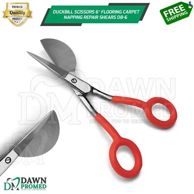 Duckbill Scissors 6″ Flooring Carpet Napping Repair Shears DB-6 German Grade - Image 1 of 4