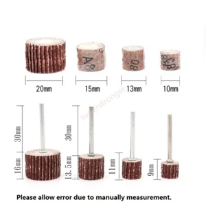 10-50pc 80/120/180/240/320/400/600 Grit Sanding Rotary Sandpaper Flap Wheel Disc - Picture 1 of 12