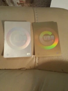Chicago Cubs upper deck rare gold hologram 1992 , silver 1991 really nice - Picture 1 of 3