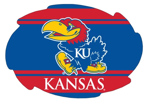 KANSAS STRIPE SWIRL MAGNET-KANSAS JAYHAWKS CAR MAGNET-NEW FOR 2016! Cover