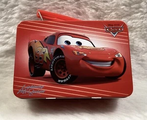 MINI Disney Lightning McQueen Metal Red “Lunch Box” In Excellent Used Condition - Picture 1 of 7