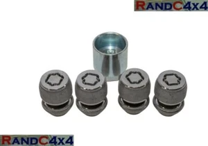 Juego de tuercas de bloqueo de llantas de aleación Land Rover Discovery Sport X4 y llave 2015 en OEM - Imagen 1 de 3