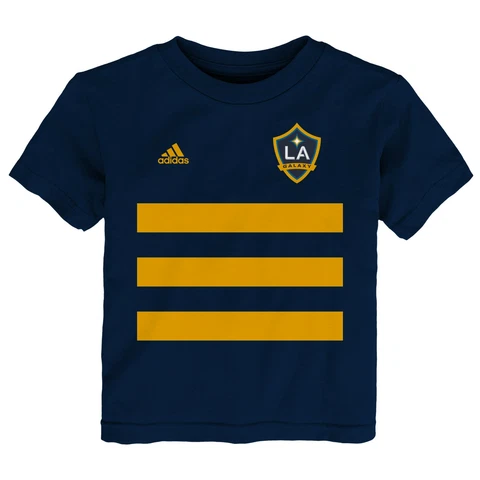 Adidas MLS Toddlers LA Galaxy Three Stripe Life Pitch Tee, Blue Cover