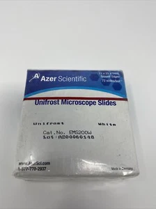 Azer Scientific Unifrost Microscope Slides 75x25x1mm 72 pc.  - Picture 1 of 6