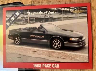 1988 Pace Car Legends Of Indy 1992 Card #55 Indianapolis Motor Speedway - Image 1 of 2