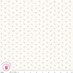 Riley Blake HUSH HUSH 12870 DAISY DAYS White Cream Quilt Fabric LOW VOLUME - Picture 1 of 4