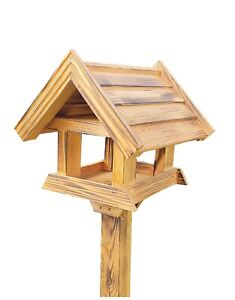 VOGELHAUS aus Holz  Vogelhäuschen Vogelhäuser Vogelfutterhaus  auch mit Ständer