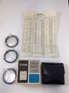 Vivitar Nahaufnahme Objektiv Set +1 +2 +3 Serie VI Made in Japan Vintage - Bild 1 von 12