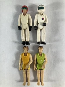 Lot 4 Vintage Fisher Price Adventure People Evil Knievel Turbo Hawk Pilot Scuba - Picture 1 of 13