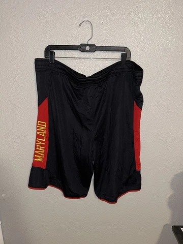 Maryland Terrapins Under Armory Heat Gear Black Basketball Shorts Loose Men’s XL Cover