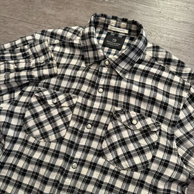 Camisa Scotch & Soda Hombre Pequeña Cuadros Perla A Presión Manga Larga Aloha London Western Foto 1 de 4