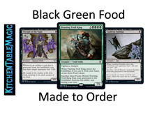 MTG Black Green Food - Made to Order - Custom Deck